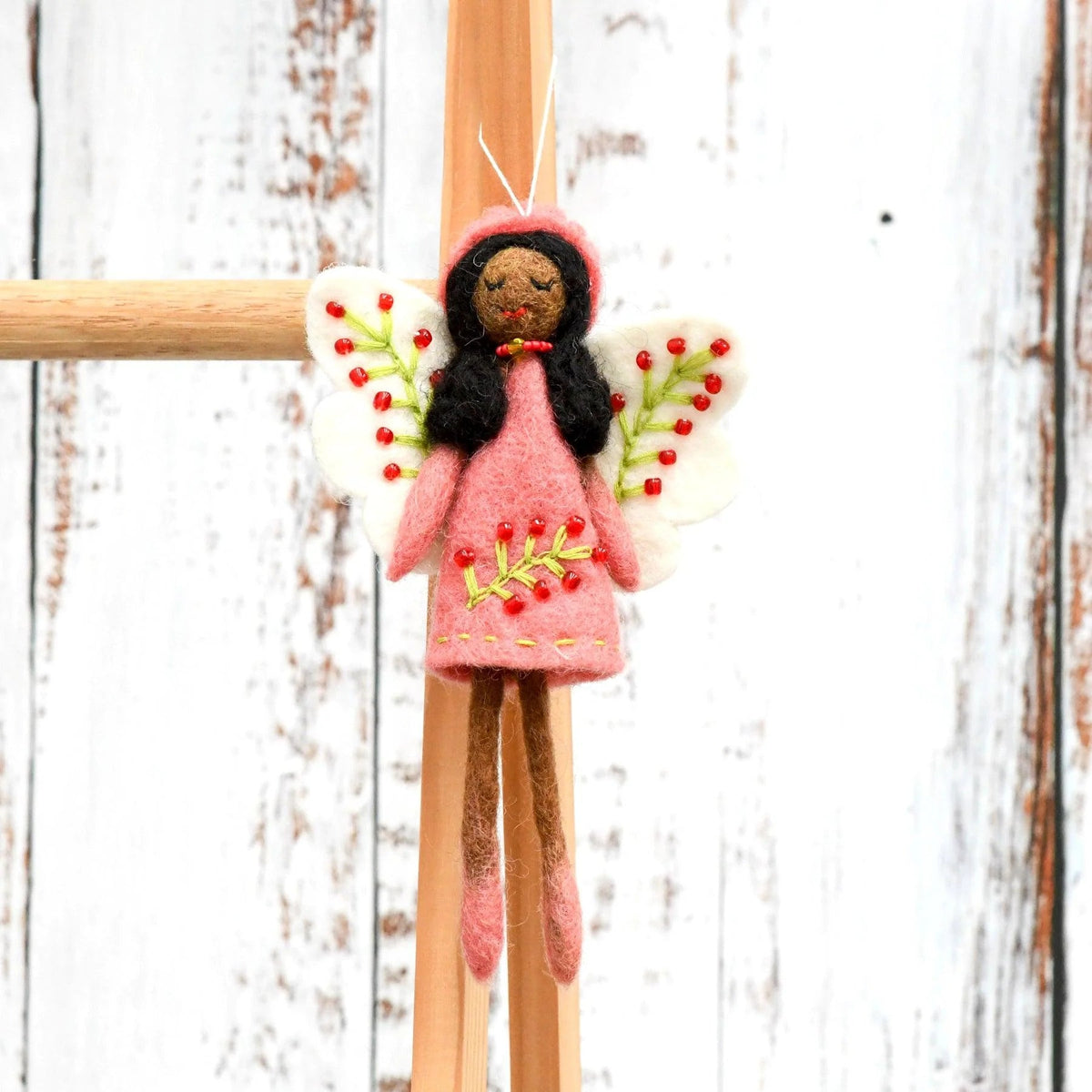 Buy Tara Treasures - Felt Angel Fairy - Peach Dress by Tara Teasures - at Hamish + Grace