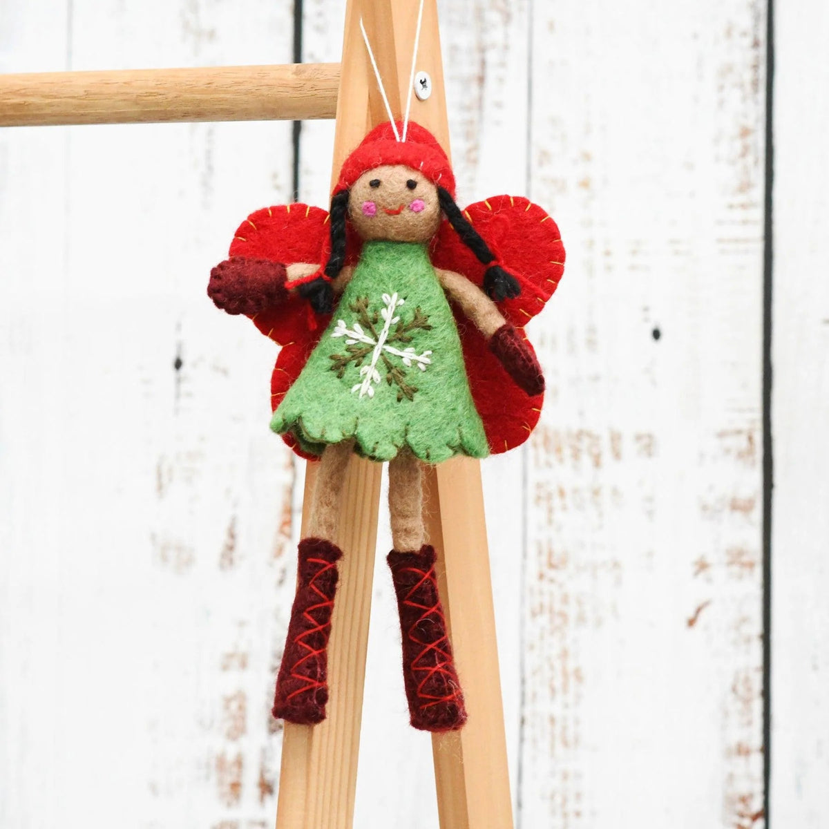 Buy Tara Treasures - Felt Greetings Fairy - Green Dress by Tara Teasures - at Hamish + Grace