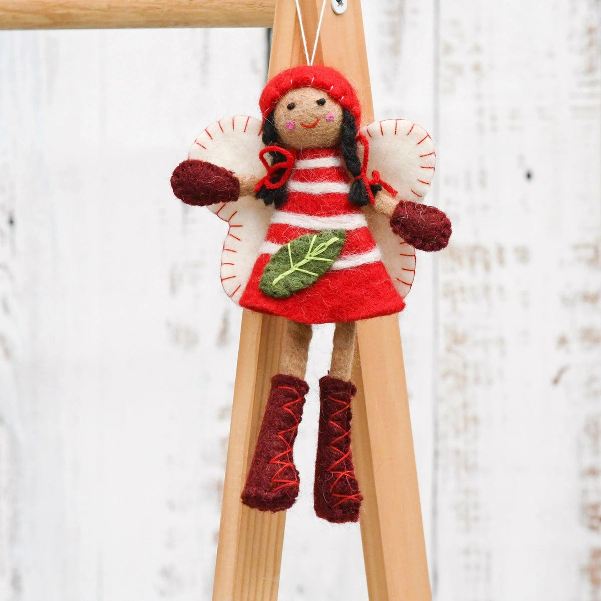 Buy Tara Treasures - Felt Greetings Fairy - Red Dress by Tara Teasures - at Hamish + Grace