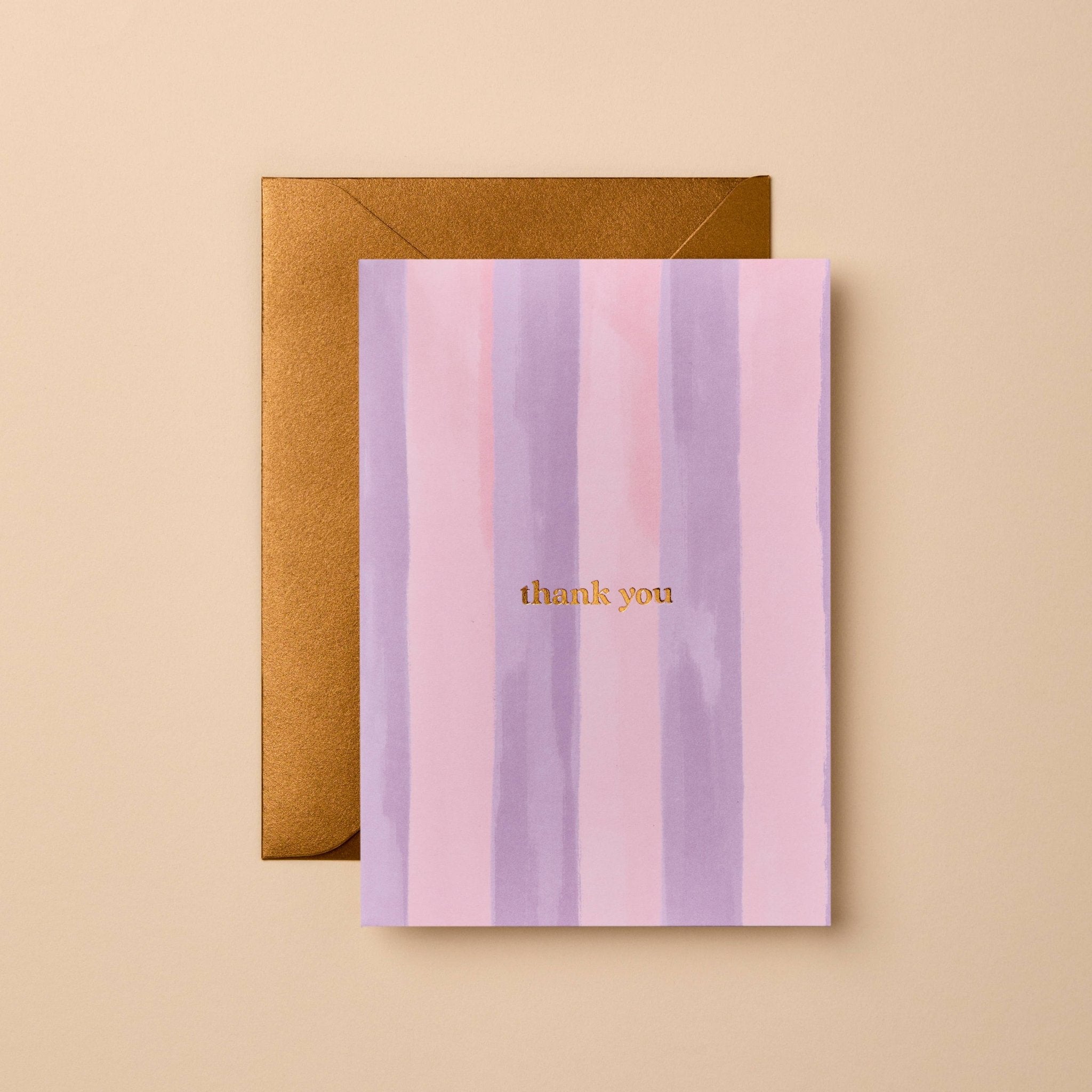 Buy Thank You Card | Sustainable Gold Foil Greeting Card by Gabrielle & Celine Greeting Cards Australia - at Hamish + Grace