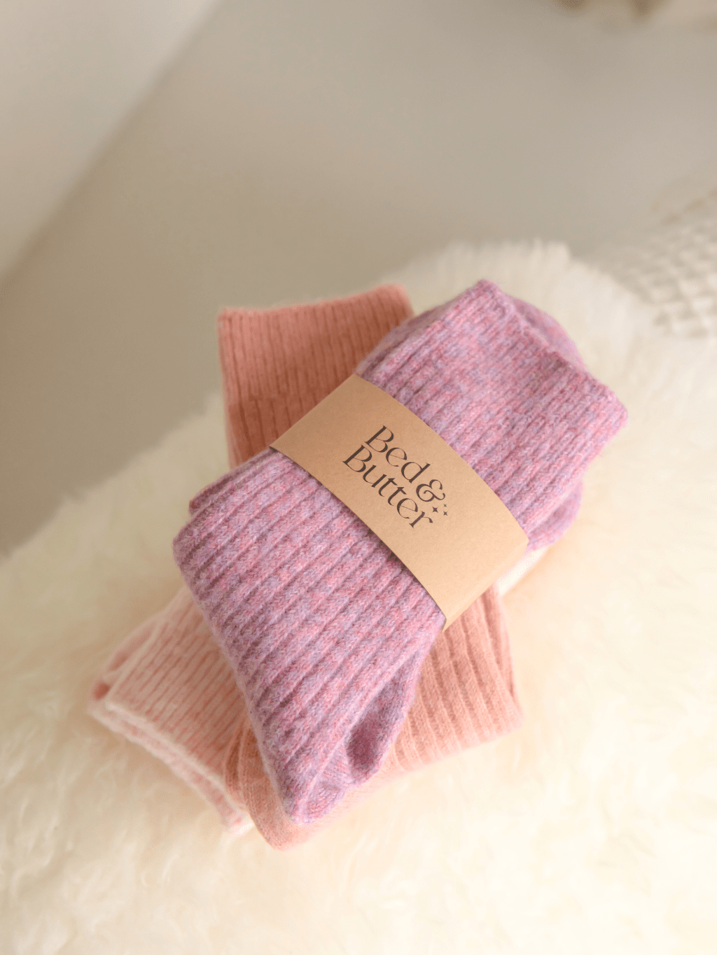 Buy The Comfiest Socks - Heather Rose (NEW!): S/M by Bed & Butter - at Hamish + Grace