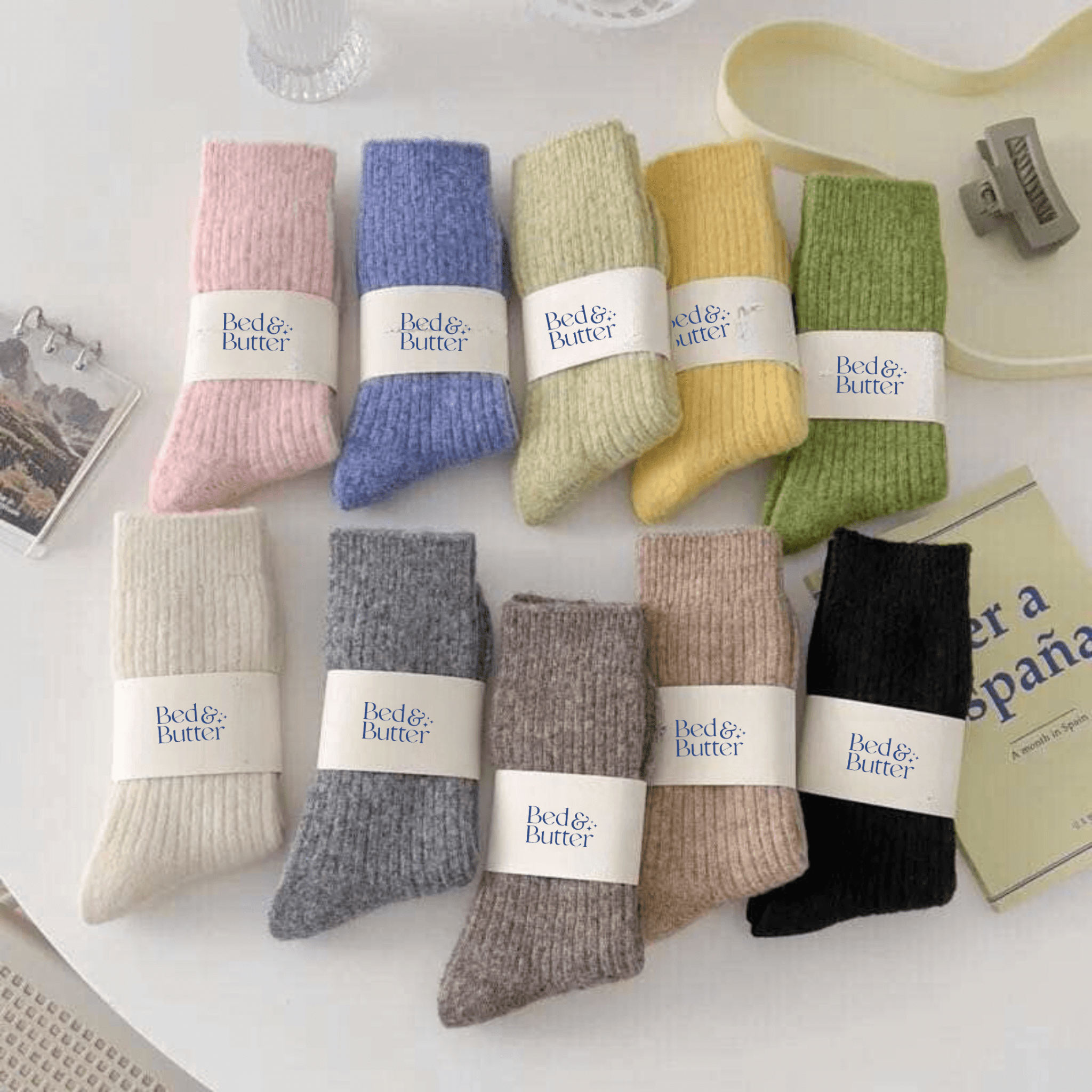 Buy The Comfiest Socks - Light Choccy: S/M by Bed & Butter - at Hamish + Grace