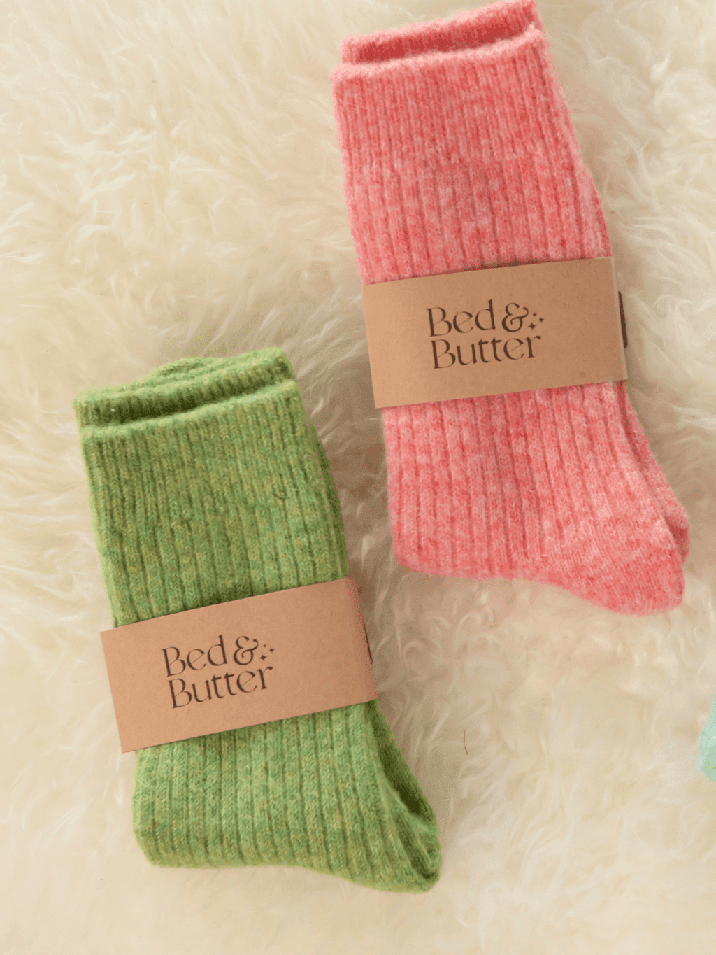 Buy The Comfiest Socks - Light Red (NEW!): S/M by Bed & Butter - at Hamish + Grace