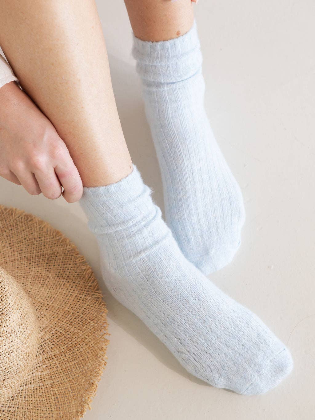 Buy The Comfiest Socks - Lite - Light Blue (NEW!): S/M by Bed & Butter - at Hamish + Grace