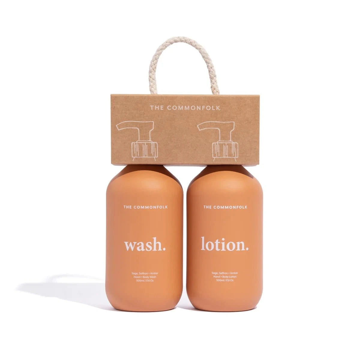 The Commonfolk Bath + Body The Commonfolk - Keep It Simple Wash+Lotion Kit - Terra (Sage, Saffron + Amber)