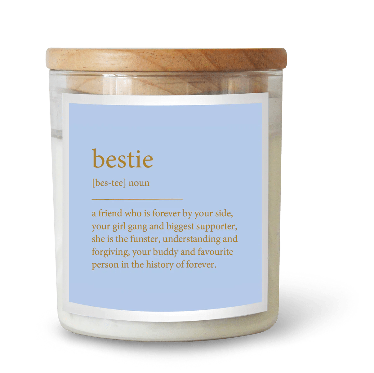 The Commonfolk Homeware The Commonfolk - GOLDIE Dictionary Candle - BESTIE - Mali