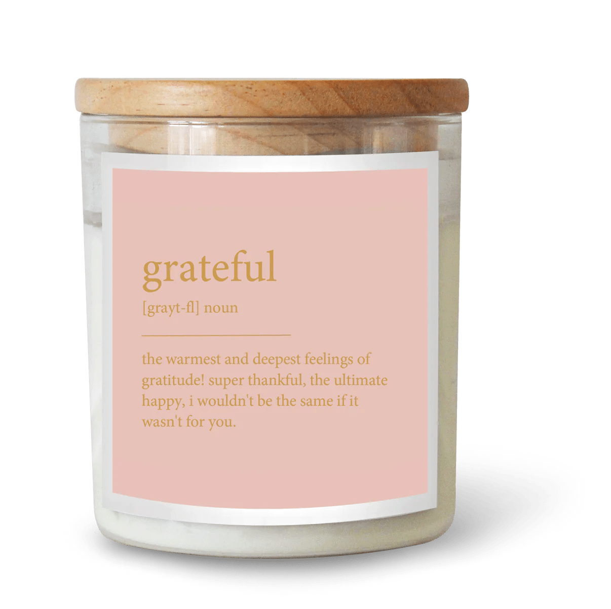 The Commonfolk Homeware The Commonfolk - GOLDIE Dictionary Candle - GRATEFUL - Byron Bay