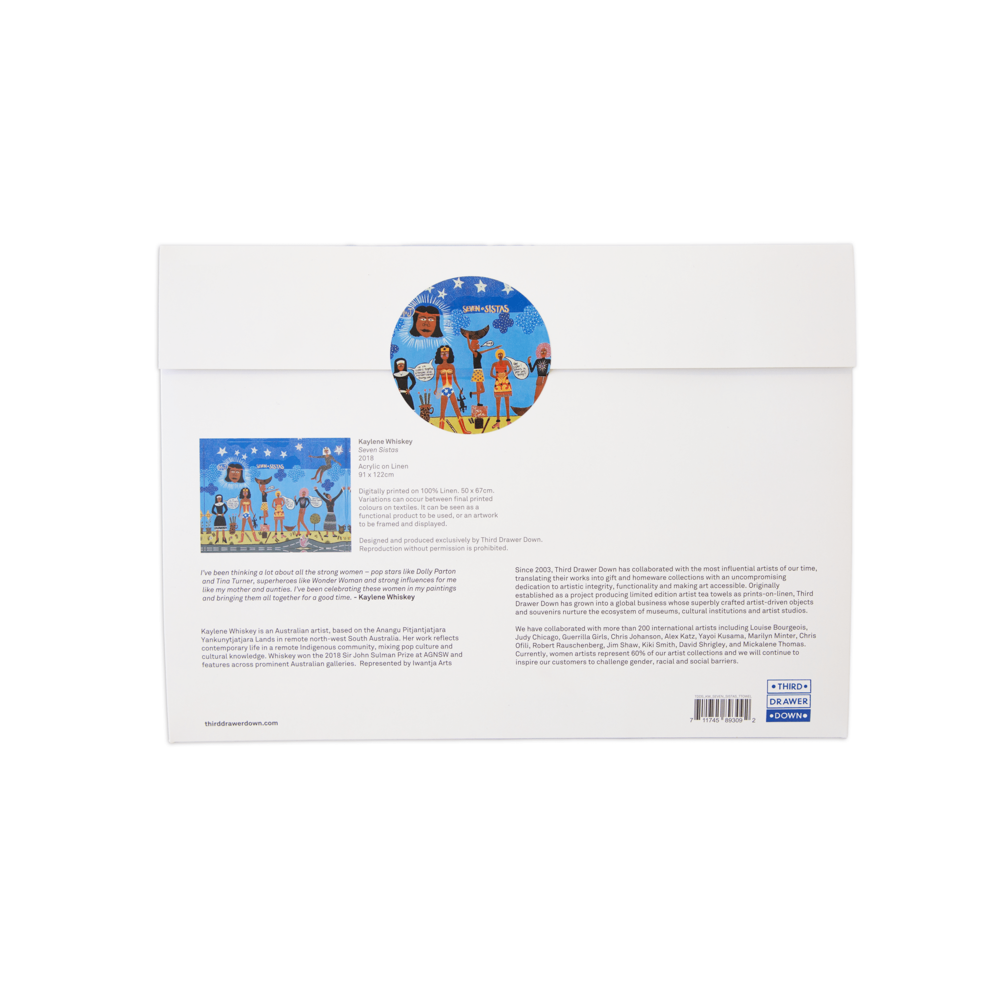 Third Drawer Down Homewares Seven Sistas Tea Towel x Kaylene Whiskey: Default