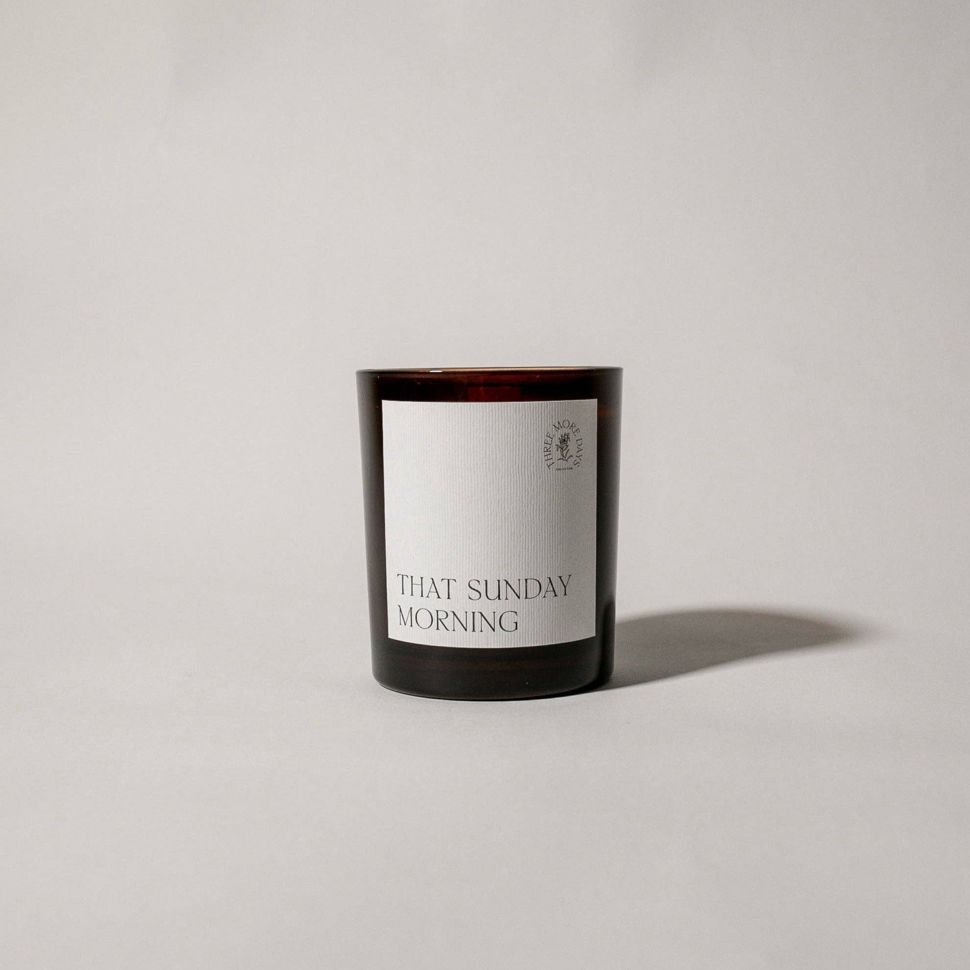 Three More Days Collection Homeware THAT SUNDAY MORNING: PINE NEEDLE / GRAPE / NEROLI / CEDARWOOD / MANDARIN AMBER CANDLE 200G