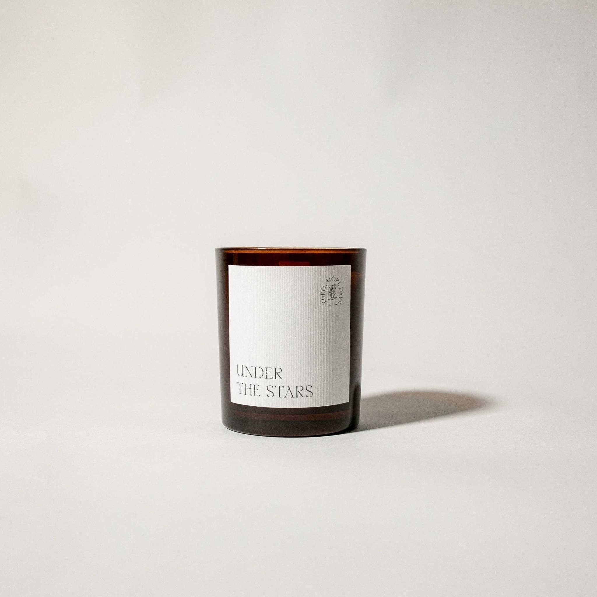 Three More Days Collection Homeware UNDER THE STARS: WATER LILY / JASMINE / GUAIAC WOOD / LOTUS / SANDALWOOD AMBER CANDLE 200G