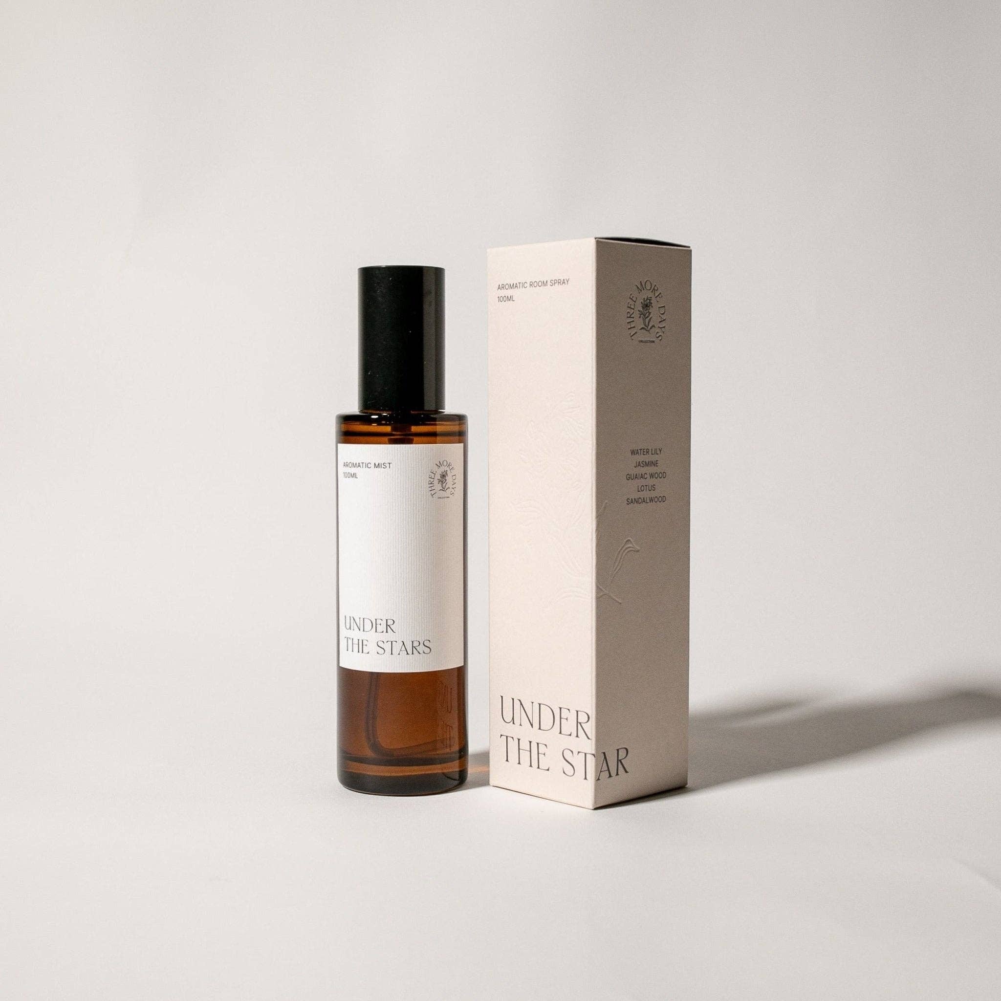 Three More Days Collection Homeware UNDER THE STARS: WATER LILY / JASMINE / GUAIAC WOOD / LOTUS / SANDALWOOD ROOM SPRAY