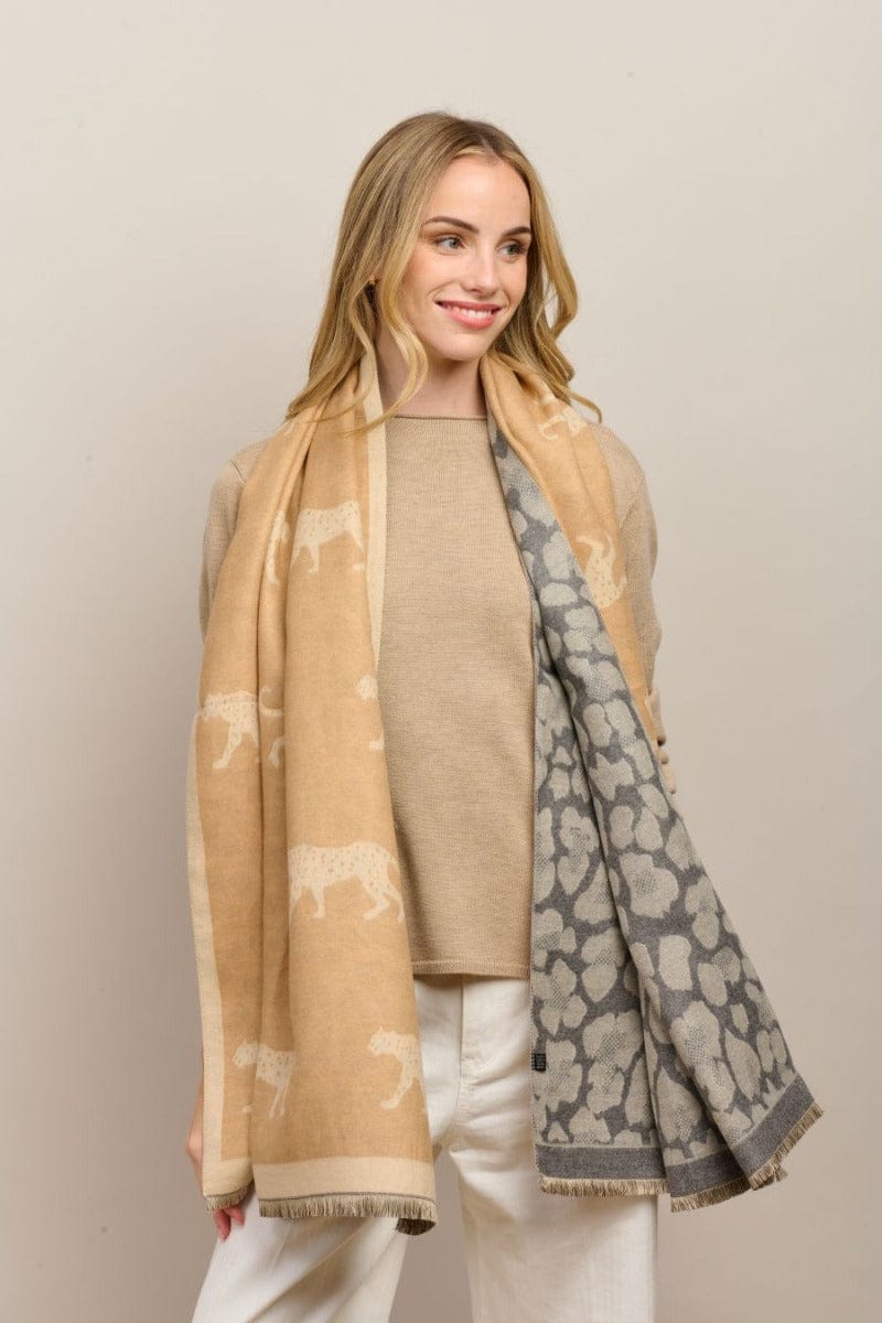 Buy Tiger Tree - Camel Untamed Scarf by Tiger Tree - at Hamish + Grace