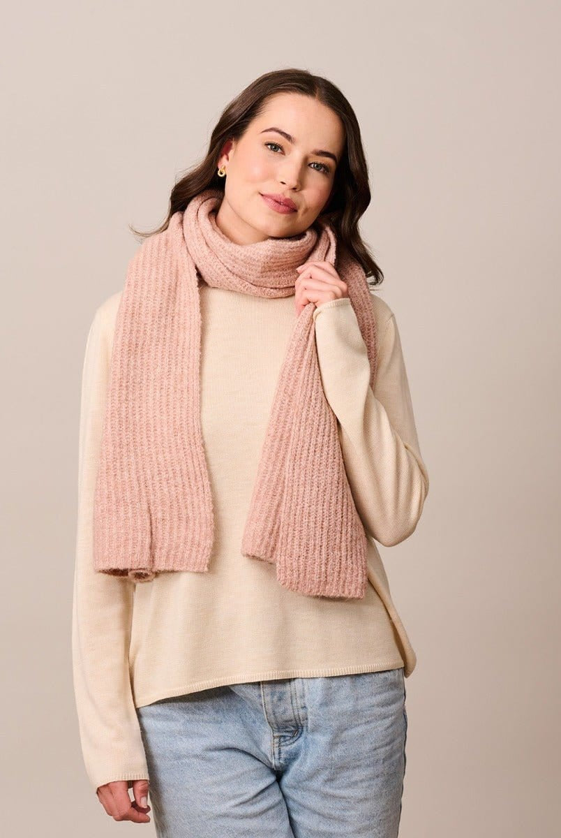 Tiger Tree Fashion Blush Ribbed Scarf