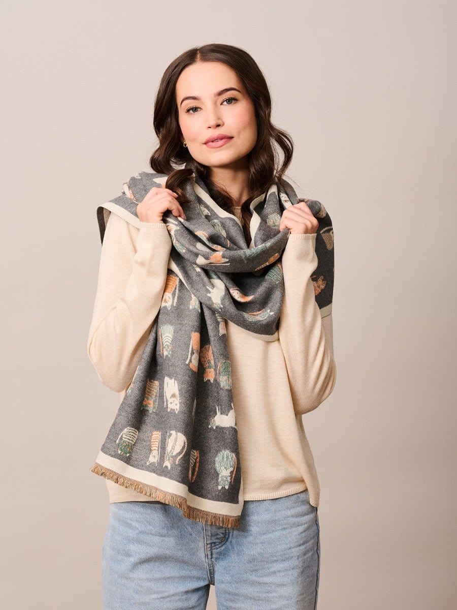 Tiger Tree Fashion Grey Alley Catz Scarf