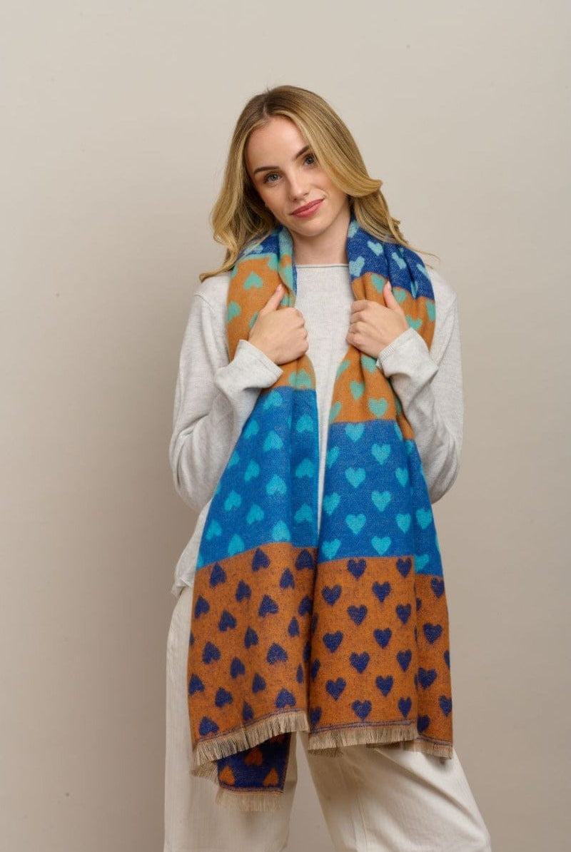 Tiger Tree Fashion Tiger Tree - Blue Sweet Heart Scarf