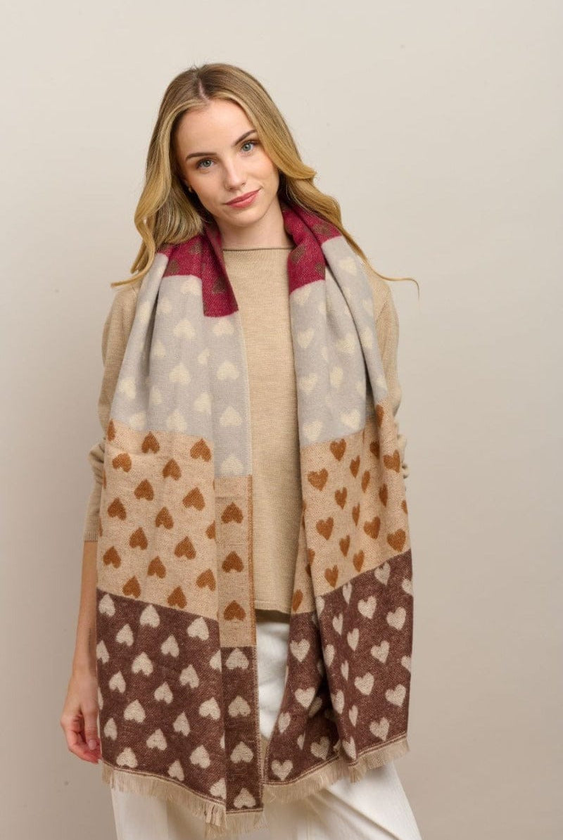 Tiger Tree Fashion Tiger Tree - Chocolate Sweet Heart Scarf