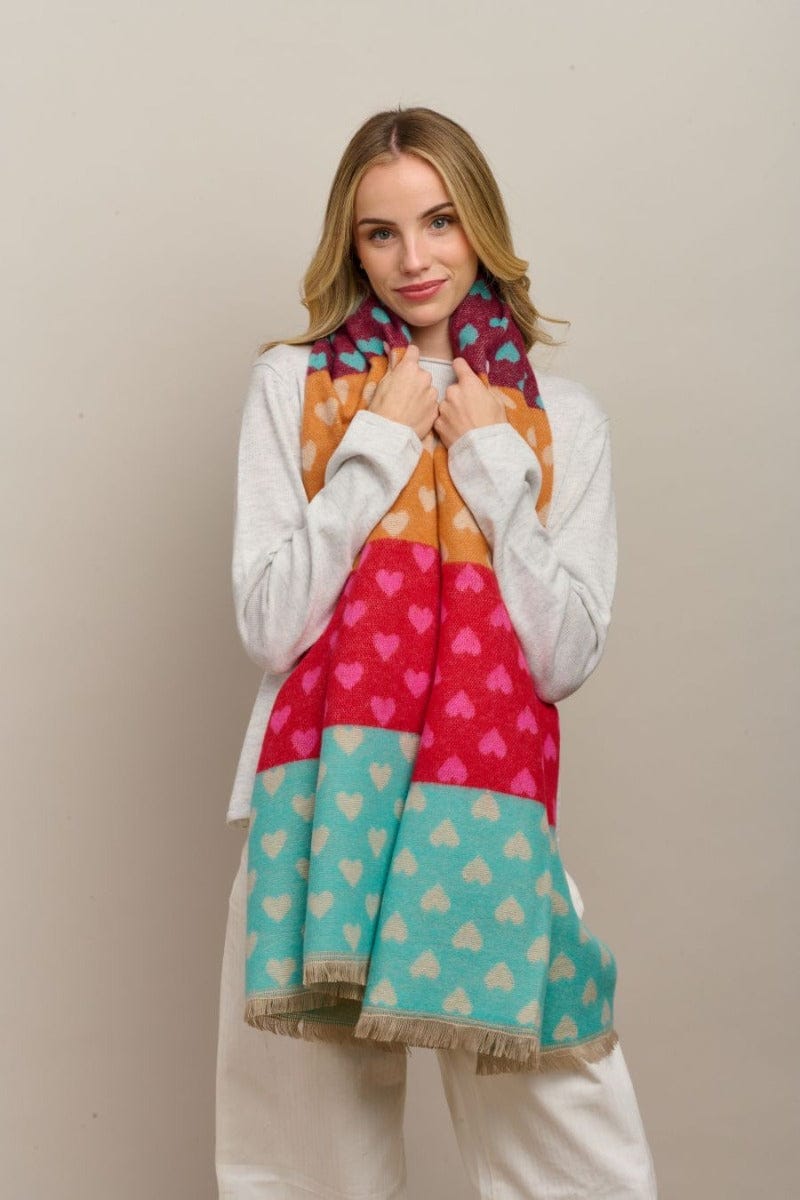 Tiger Tree Fashion Tiger Tree - Green Sweet Heart Scarf