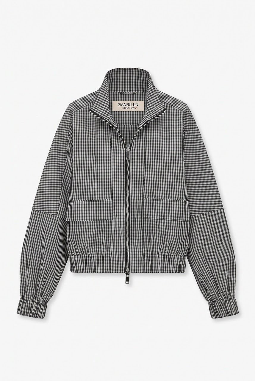 Buy Two Way Gingham Bomber by 132 Fashion - at Hamish + Grace