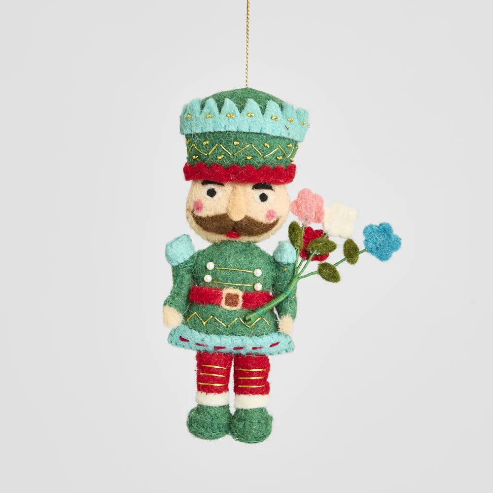 Buy Velvet and Vixen - Douare Felt Nutcracker Hanging Decoration by Velvet + Vixen - at Hamish + Grace
