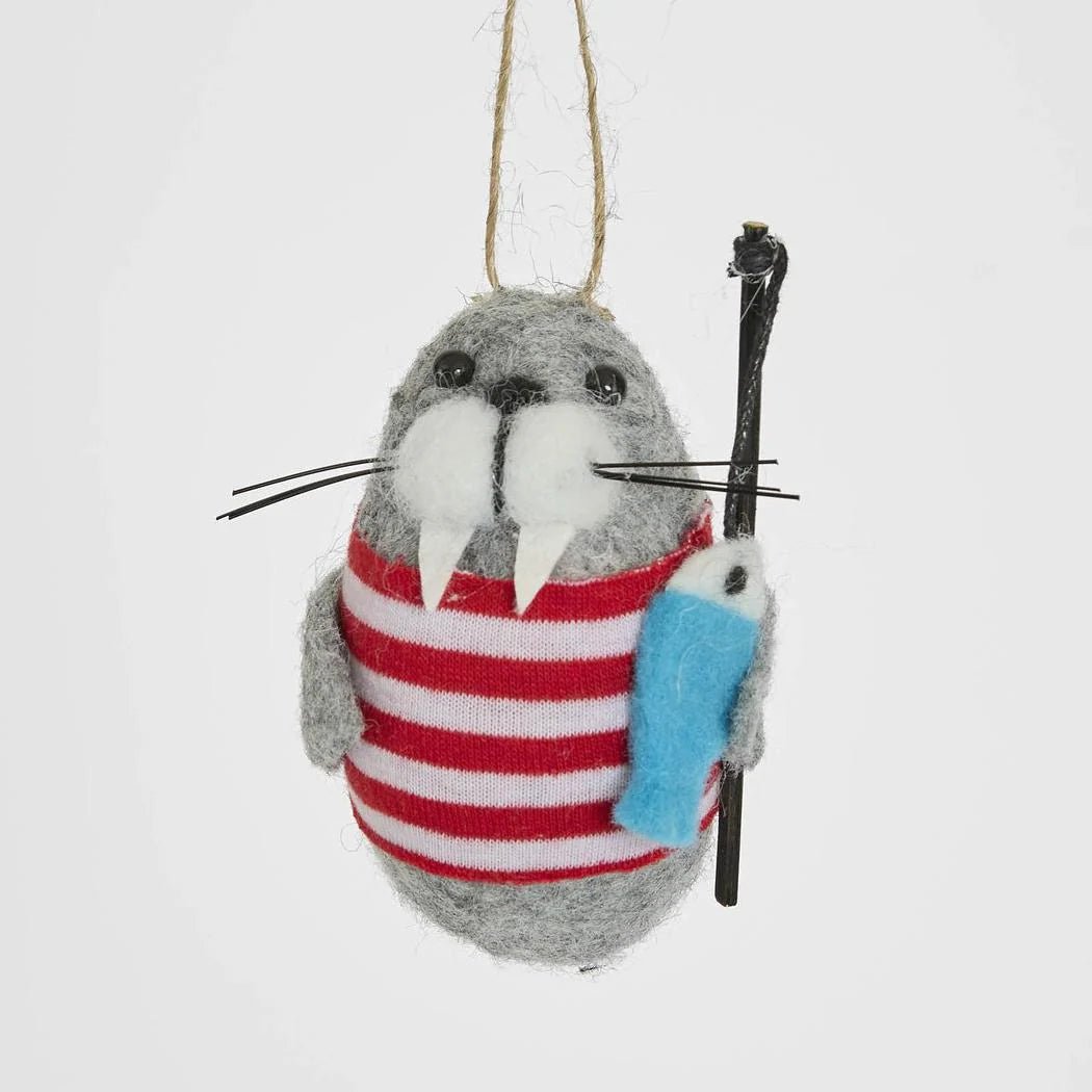 Buy Velvet and Vixen - Herman the Sea Lion Hanging Tree Decoration by Velvet + Vixen - at Hamish + Grace