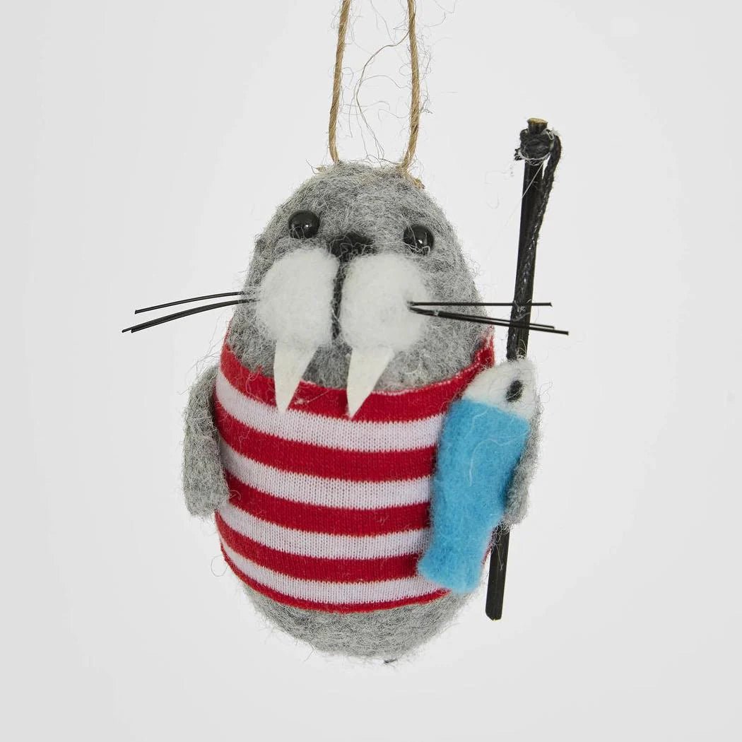 Buy Velvet and Vixen - Herman the Sea Lion Hanging Tree Decoration by Velvet + Vixen - at Hamish + Grace