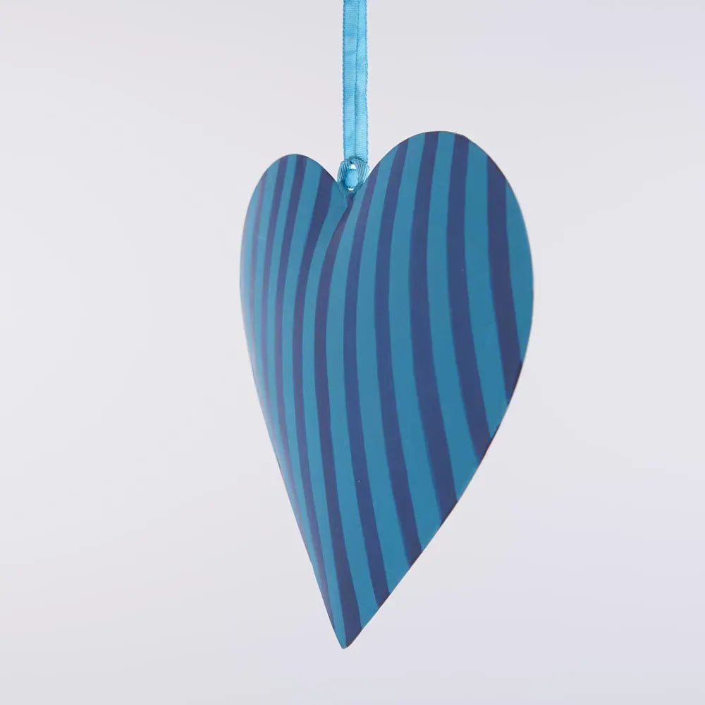 Buy Velvet and Vixen - La Dolce Vita Heart Tree Decoration Large Blue by Velvet + Vixen - at Hamish + Grace