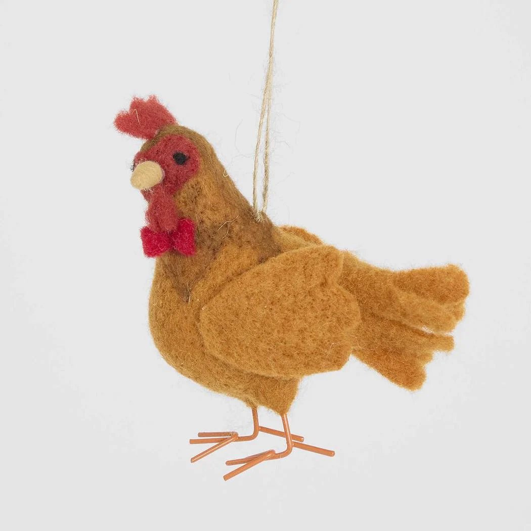 Buy Velvet and Vixen - Roger the Rooster Hanging Tree Decoration by Velvet + Vixen - at Hamish + Grace