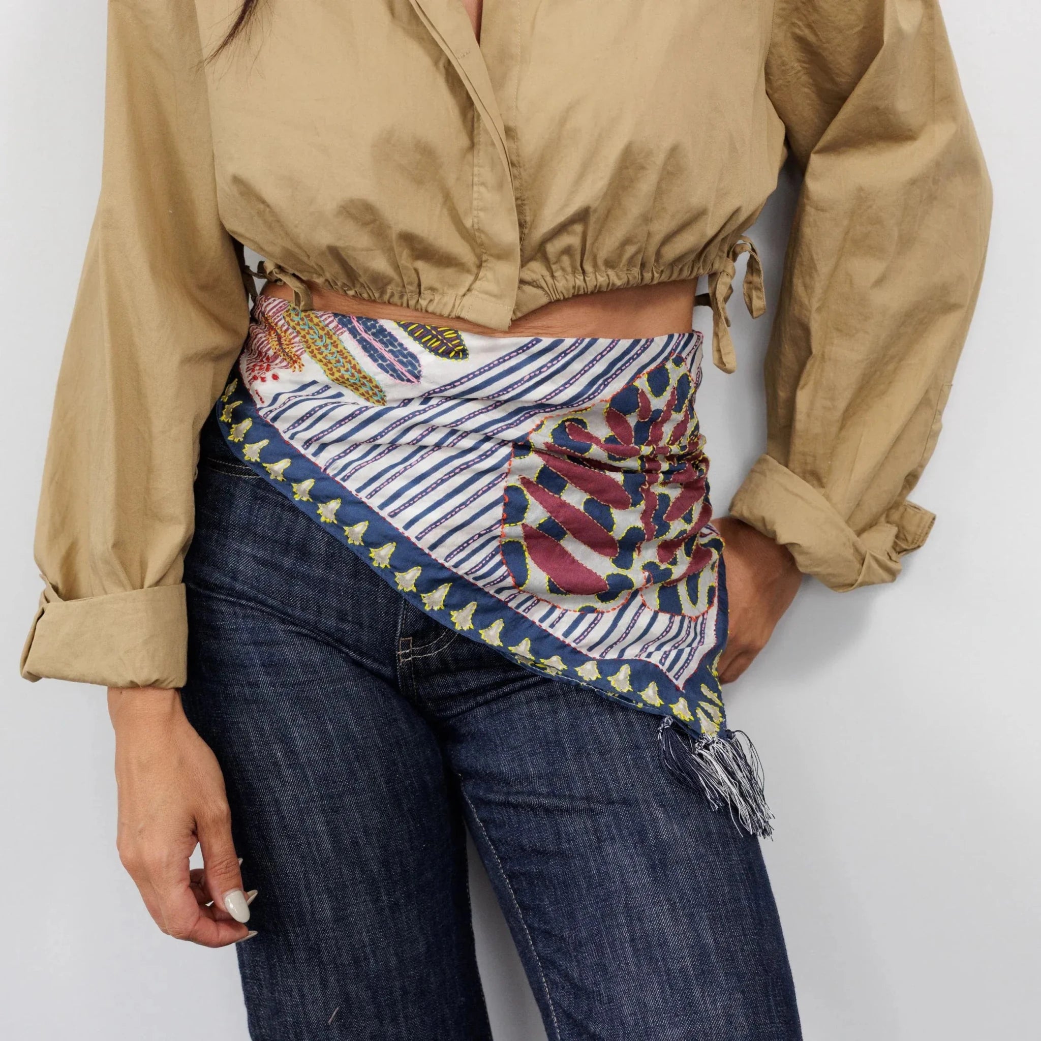 Buy Zoda | Pure Silk Patchwork Scarf by Zoda - at Hamish + Grace