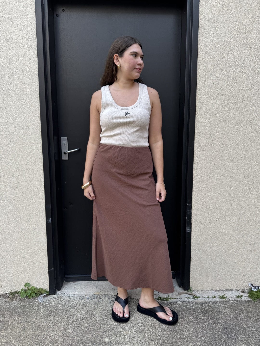 Buy 140900B - Sunnygirl - The Marais Skirt - Mocha by Sunny Girl - at Hamish + Grace