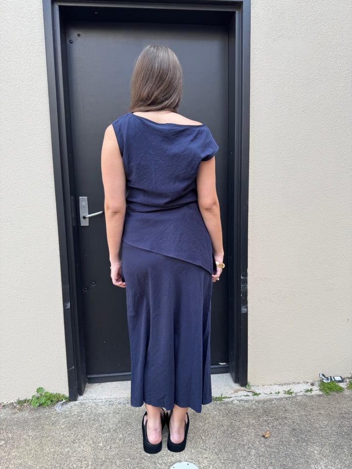 Buy 140900B - Sunnygirl - The Marais Skirt - Navy by Sunny Girl - at Hamish + Grace