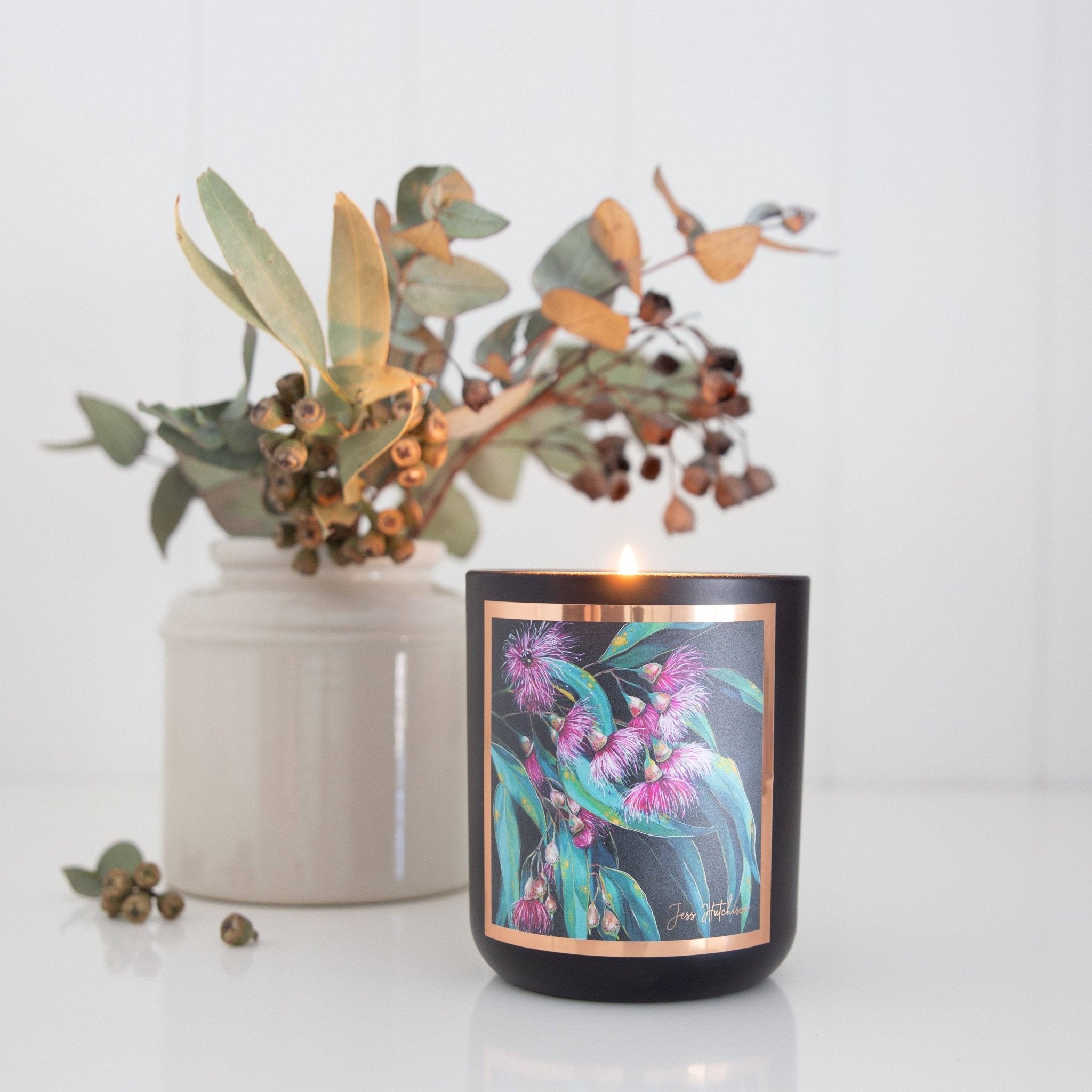 Buy 50+hrs Australian artist soy candle - Australian bush by Aroma Pot - at Hamish & Grace