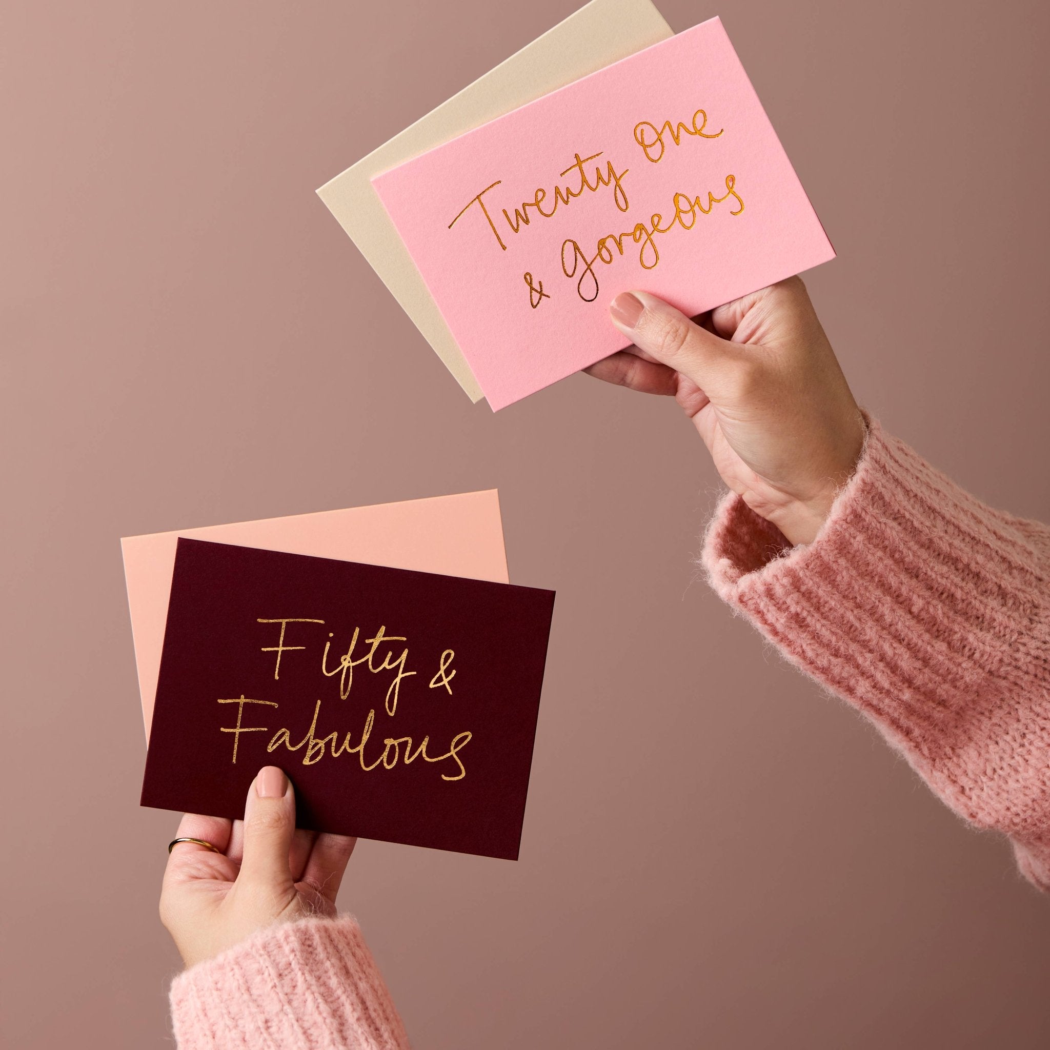 Buy 50th Birthday Card | Fifty and Fabulous by Gabrielle & Celine Greeting Cards Australia - at Hamish + Grace