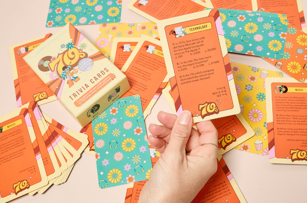 Buy 70's Trivia Cards by Journey Of Something AU & EU - at Hamish + Grace