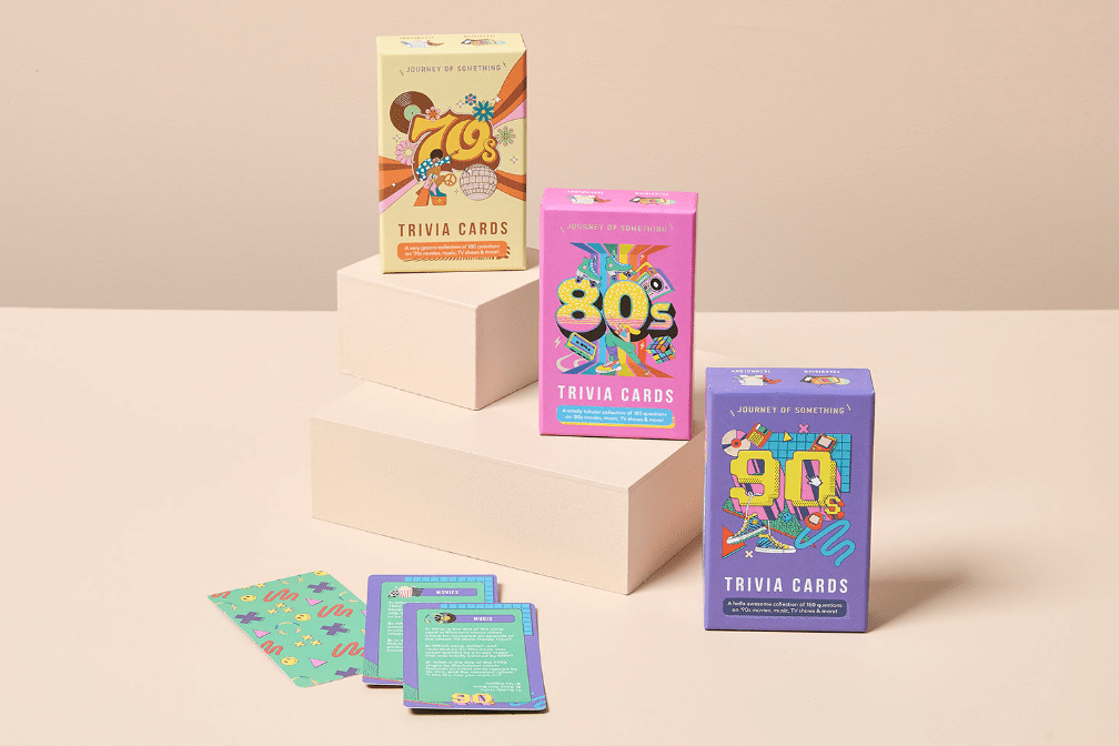 Buy 80's Trivia Cards by Journey Of Something AU & EU - at Hamish + Grace