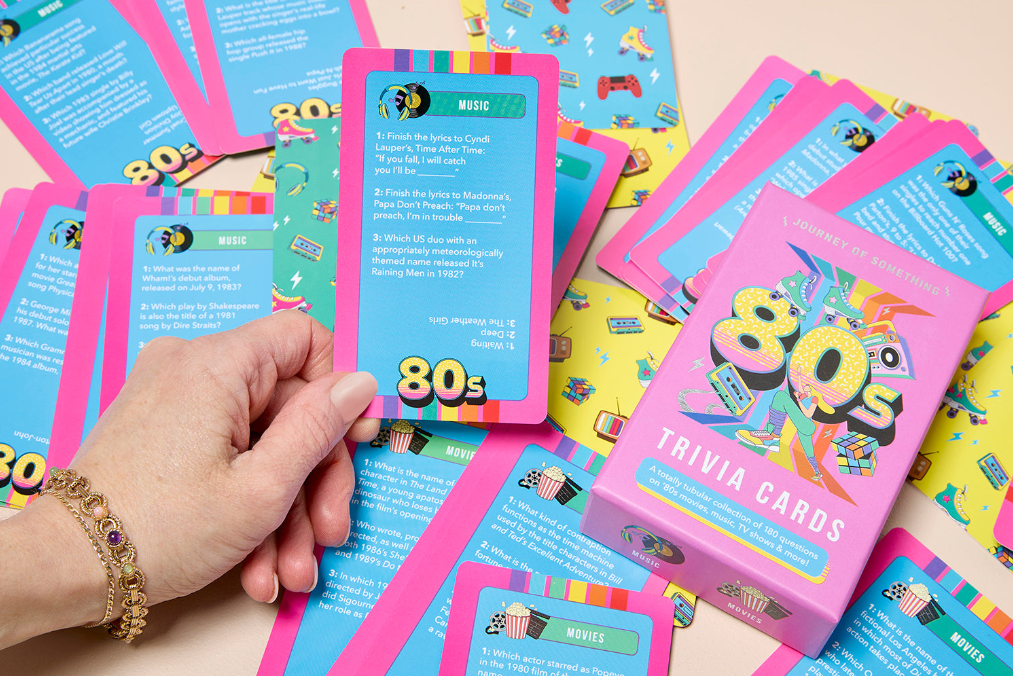 Buy 80's Trivia Cards by Journey Of Something AU & EU - at Hamish + Grace