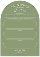 Buy 90 Day Planner - Arch Green by Growme Melbourne - at Hamish + Grace