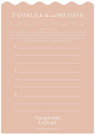 Buy 90 Day Planner - Wave Peach by Growme Melbourne - at Hamish + Grace