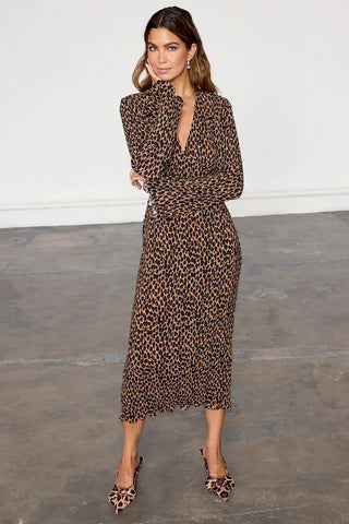 Never Fully Dressed - Leopard Celeste Dress