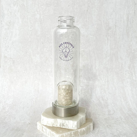 Crystal Infused Water Bottles - Clear Quartz