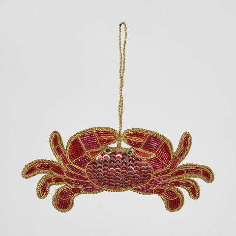 Crabbing Around Sequin Tree Hanging Decoration