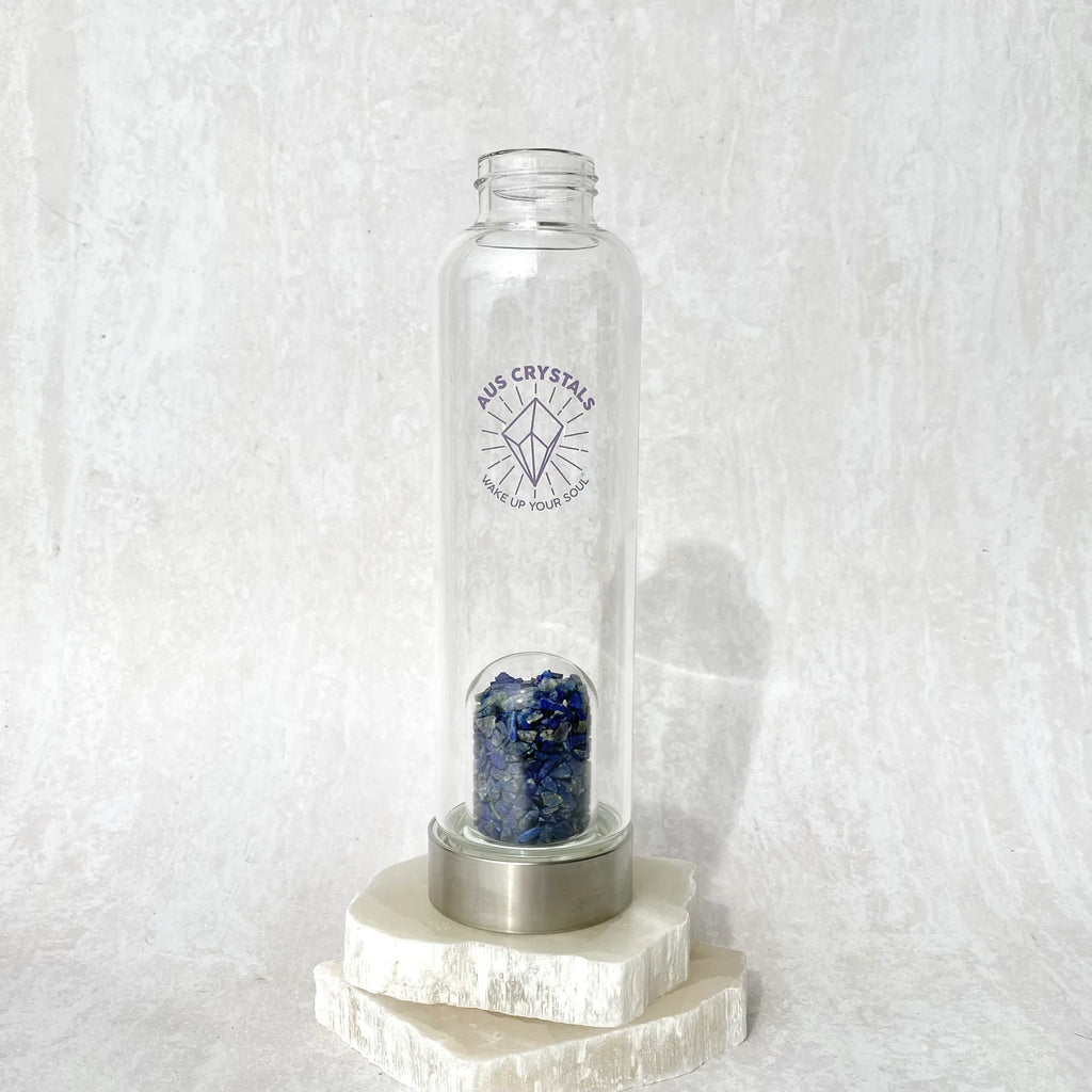 Crystal Infused Water Bottles - Lapis Lazuli