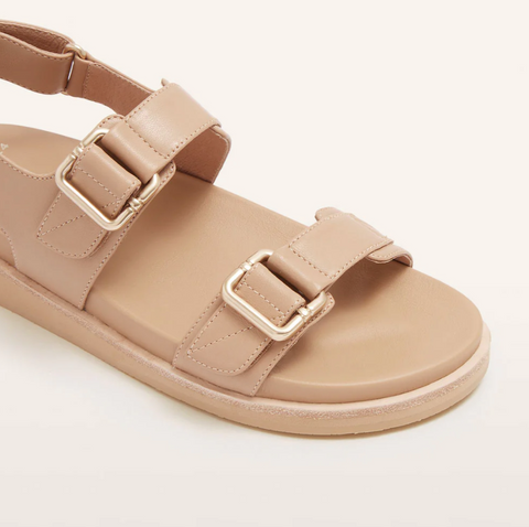 Frankie 4 - Thompson Camel Flat Sandal