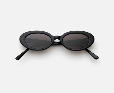 Lu Goldie - Sylvie Black Sunglasses