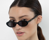 Lu Goldie - Sylvie Black Sunglasses