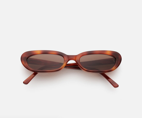 Lu Goldie - Lola Coffee Sunglasses