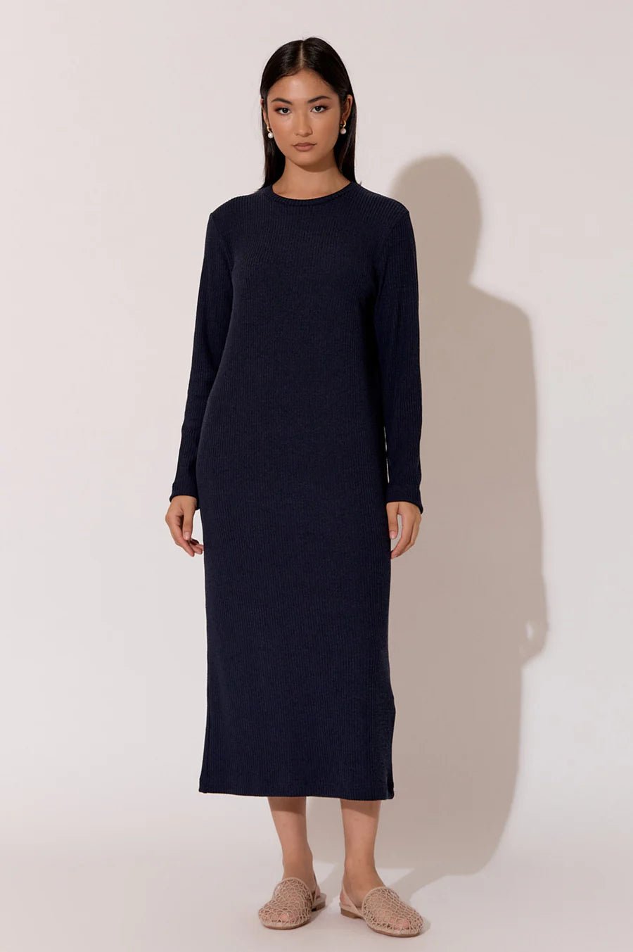 Buy Adorne - Brielle Knit Dress Navy by Adorne - at Hamish & Grace