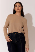 Buy Adorne - Brielle Knit Top (Camel) by Adorne - at Hamish & Grace