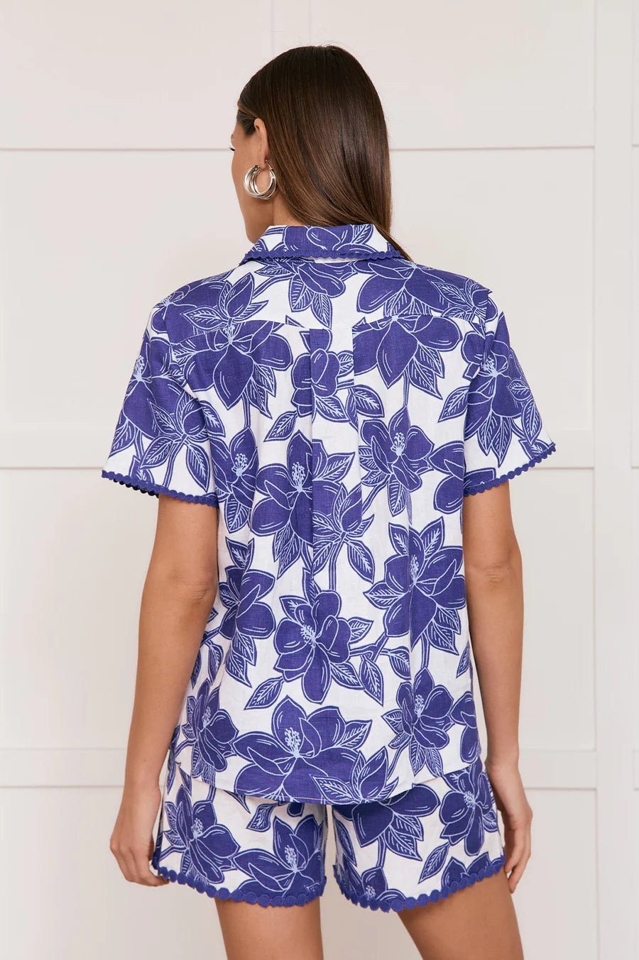 Buy Adorne - Everleigh Printed Linen Shirt (Print) by Adorne - at Hamish & Grace