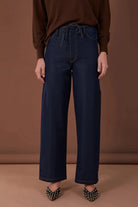 Adorne Fashion Adorne - Chandler Drape Denim Pant (Denim)