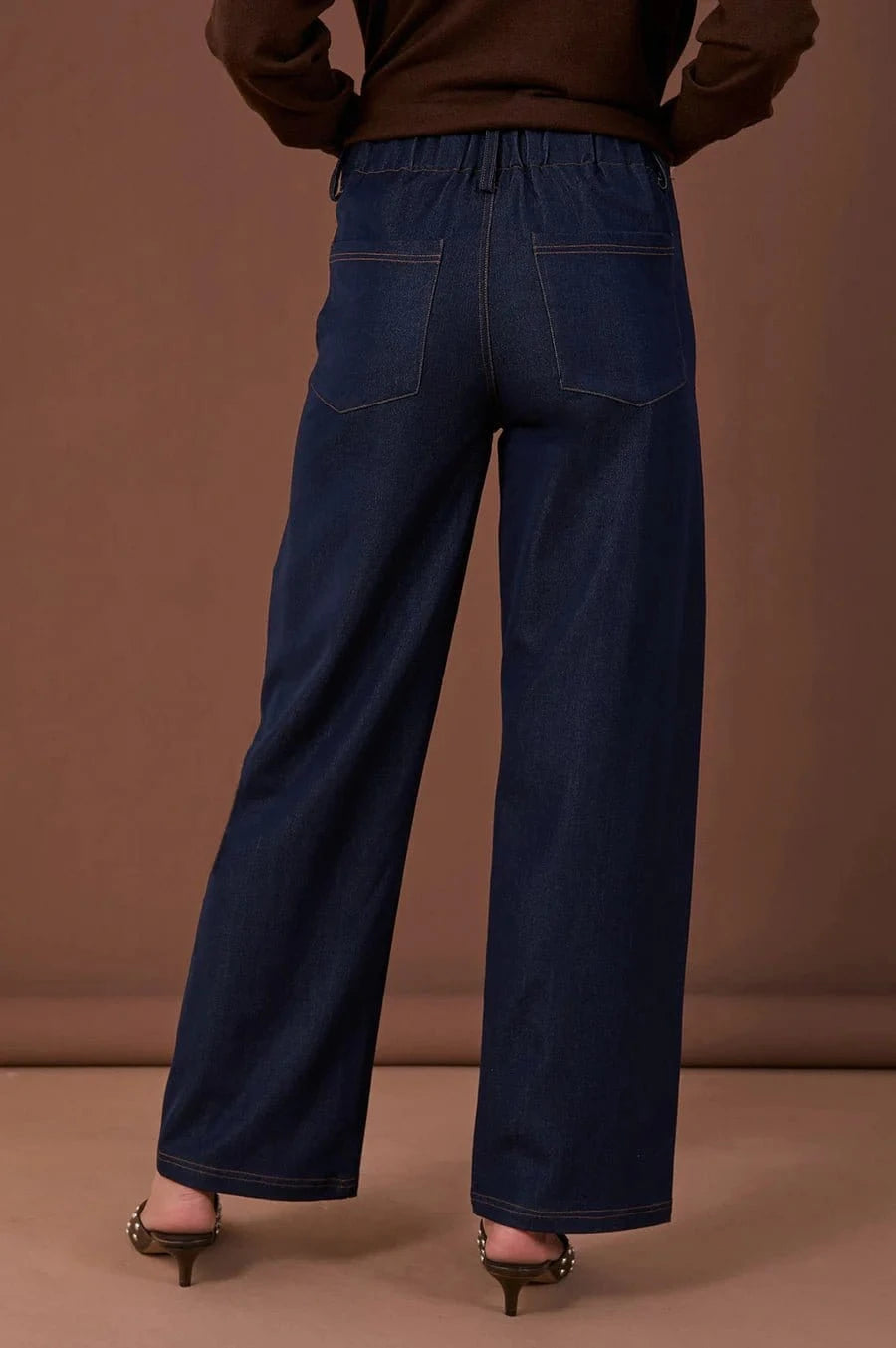 Adorne Fashion Adorne - Chandler Drape Denim Pant (Denim)